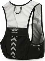 Trinkweste zum Laufen, tragbarer Trinkrucksack für den Außenbereich, spritzwassergeschützte Fahrradtasche Schwarz