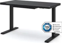 ASSMANN Höhenverstellbarer Schreibtisch Vindaro Schwarz, 120x60cm, Memoryfunktion, 2-fach-Motorik