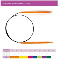Lana Grossa Rundstricknadel Kunststoff, Größe:60 cm / 10.0 mm