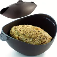 Universelles Brotbackformen , 3-in-1-Silikonbackblech ，zusammenklappbar Backformen，Hitzebeständig bis 230°C, 28cm