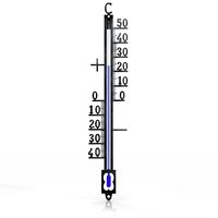 BEARWARE - Analoges Thermometer aus Metall – Außenthermometer wetterfest – Länge 19 x Breite 3,7 cm – Messbereich -40° bis +50° C – klassisches Design - schwarz