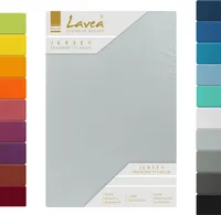 Spannbettlaken MAYA Silber | 100 x 200cm Topper