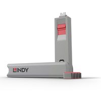 Lindy USB-C port blocker - Rot