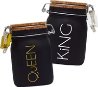 Spardosen Set King/Queen Design1 Schwarz Größe L 1 Liter