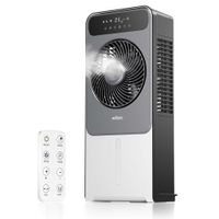 Ventilátor Wiltec Misting Fan 37 W s jemnou hmlou, mobilný chladič vzduchu, klimatizácia s vodným chladením 1,5 l nádržou, chladič vzduchu s diaľkovým ovládaním