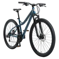 BIKESTAR Hardtail Aluminium Mountainbike 29 Zoll, 21 Gang Shimano Schaltung mit Scheibenbremse, 18 Zoll Rahmen MTB Erwachsenen- und Jugendfahrrad, Blau & Grau