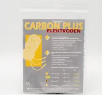 Carbon Plus Elektroden für Tens / EMS Gerät, selbstklebend, 4 Stück,  45 mm Ø