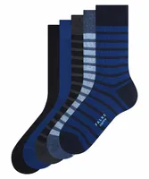 FALKE Herren Socken 5er Pack - Kurzsocken, Geschenkbox, uni Blau/Schwarz 39-42