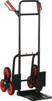 DURHAND schodolez 120 kg vrece Transportný vozík Výškovo nastaviteľná rukoväť Skladacia oceľ 45 x 60 x 109 cm