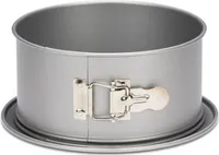 springende Form mit hohem Rand 22 cm Stahl silber