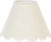 Clayre & Eef Lampenschirm Ø 22x16 cm Beige Leinen