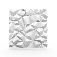 DECCART | 3D Deckenpaneele & Wandpaneele Weiß | Dekorative Schaumstoff-Kasetondecken Diamant | 60cm x 60cm | 0,36 m²