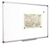 Bílá magnetická tabule, 60x90cm, hliníkový rám, VICTORIA