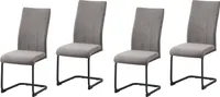 Esszimmerstuhl LennyP 4er-Set Braun
