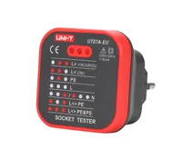 Tester zásuvek Uni-T UT07A-EU červ. MIE0270