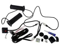 Motorrad Heizgriffe KOSO für 22mm Lenker mit Drehgas, ATV, Quad, Roller Griffe