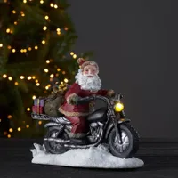 Scenka świąteczna Mikołaj na motocyklu Led MERRYVILLE