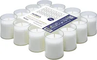 ​HORECA CANDLES Teelichter Weiß 16 Stück – 24h Brenndauer – Kunststoffhülle – Ideal für Hochzeit & Gastro​