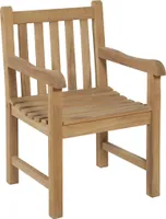 Garden Pleasure Armsessel Gartenstuhl Holzstuhl SOLO, Teak B-grade unbehandelt