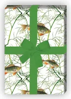 Edles Fisch an Dill Geschenkpapier nicht nur für Angler - G7277, 32 x 48cm