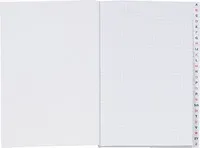 KÖNIG & EBHARDT Geschäftsbuch DIN A5 mit A-Z Register, Einband Deckelpappe, rot, 96 Blatt