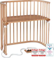 babybay Boxspring Beistellbett, natur lackiert