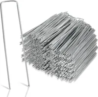 TolleTour kotevní kolíky do země z pozinkované oceli 15 cm x 2,5 cm Ø 2,8 mm zahradní kotevní kolíky do země kotevní kolíky do plotu zahradní stanové kolíky (sada 400 ks)