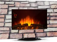 Colmar Elektrischer Kamin Glas 2000W 7 LED-Farben Fernbedienung
