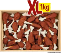 1kg Hühnerbein mit Calciumknochen Vorratspack - fettarm - der Hundeknochen für den Hund