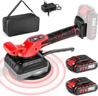 Fliesen Vibrationsgerät, Akku Fliesenrüttler, Fliesenleger Maschine mit 5 Gang Geschwindigkeit, Wandfliesen mit 2 Akkus, für 0.6-1.5m Fliesen