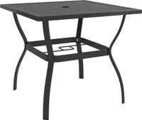 Gartentisch Anthrazit 81,5x81,5x72 cm Stahl