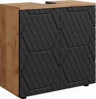 Vicco Szafka pod umywalkę Irma, 60 x 59 cm, Złoty dąb energetyczny/Antracyt