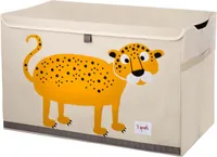 3 Sprouts Aufbewahrungskiste Deckel Leopard