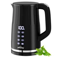 HOMELUX Wasserkocher Edelstahl 2200W Wasserkocher Elektrischer 1.7 L Teekocher mit Temperatureinstellung 40°-100 °C, Warmhaltefunktion Doppelwand