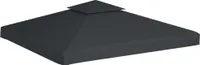vidaXL Wymienny dach pawilonu 310 g/m² ciemnoszary 3x3 m