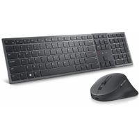 DELL KM900, Volle Größe (100%), RF Wireless + Bluetooth, Scherenschalter, AZERTY, Graphit, Maus enthalten