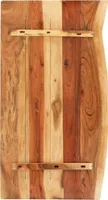vidaXL Badezimmer-Waschtischplatte Massivholz Akazie 100x52x2,5 cm