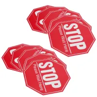 Warnaufkleber,Bodenaufkleber,Warnaufkleber,Abstandsschildaufkleber,Stoppschildaufkleber,Warnschild