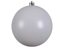 Weihnachtskugeln Kunststoff 20cm winterweiß, 1 Stück
