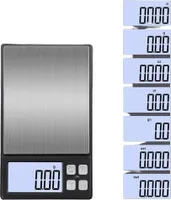 INF Digitálna váha, klenotnícka váha, presná váha, zlatá váha 500g/0,1g čierna