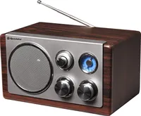 Roadstar HRA 1245 Retro rádio FM MW tuner Teleskopická anténa Provoz na baterie Hudební nostalgie