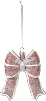 Christbaumschmuck Schleife Kunststoff 12cm rosa