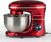 GOURMETmaxx Küchenmaschine Knet- und Rührfunktion Leistungsstarke Küchenmaschine 5L Edelstahlschüssel Inkl. Rühraufsatz Knethaken Schneebesen