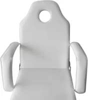vidaXL Kosmetikstuhl Tragbar Kunstleder 185×78×76 cm Weiß