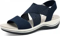 Jana Damen Sandale in Blau, Größe 41