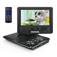 YOTON YD075 9.5" Tragbarer DVD-Player für Kinder und Auto - 7.5" drehbarer HD Bildschirm - 4-6 Stunden eingebautem Akku - Unterstützung für die Synchronisation des Bildschirms mit TV, Projektor - Unterstützung von SD Karte/USB/mehreren Disc Formaten