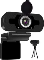 Full HD Webcam 1080p, USB-Anschluss, 75° Weitwinkel, Rauschreduzierung & Blickschutzauslöser – Perfekt für Videokonferenzen & Streaming