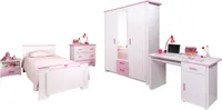 Parisot Kinderzimmer-Set "Biotiful 13", 5-tlg Weiß-Rosa