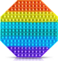 Push It Pop Fidget Bubble Trend Spielzeug Toy Anti Stress Rainbow TikTok 12-30cmForm:Oktagon 30 x 30 cm