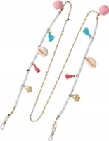 Brillenkette - Elegante Brillenkette - Modeaccessoire - Metall Perlen - BrillenketteLänge 75 cm